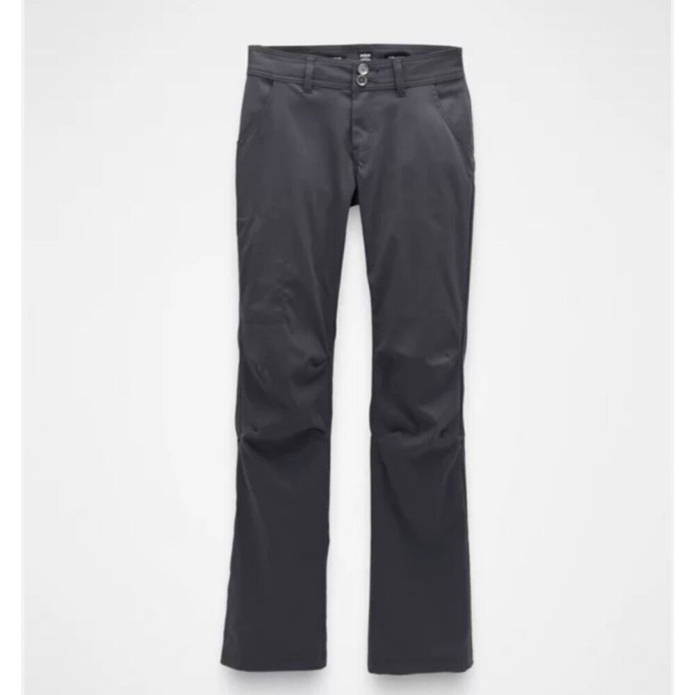 PRANA | Halle Pant Pants Coal Charcoal Gray Hiking Climbing Roll‎ Up | Size 10